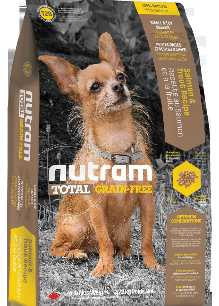 Nutram T 28 Nutram Total Grain Free Trout Salmon Meal Dog Food Small Bite